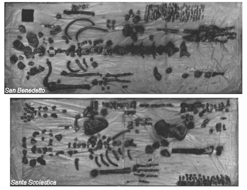 Reliquias de San Benito y Santa Escolástica