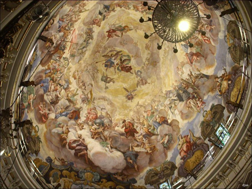 Boveda de la Bas&iacute;lica de la Virgen de los Desamparados