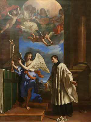 "La vocación de San Luis Gonzaga", óleo de Giovanni Francesco Barbieri "Il Guercino" (s.XVII). Metropolitan Museum of Art, New York (EEUU).