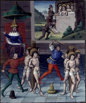 Martirio de los Siete Durmientes miniatura_martirio_siete_durmientes