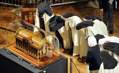 Reliquias de Santa Teresa de Lisieux