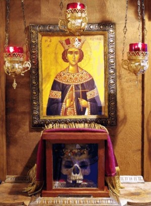 Cráneo de Santa Irene de Tesalónica