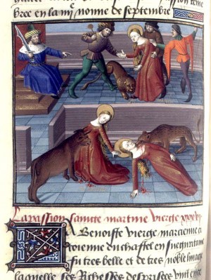 Martirio de Santa Marciana