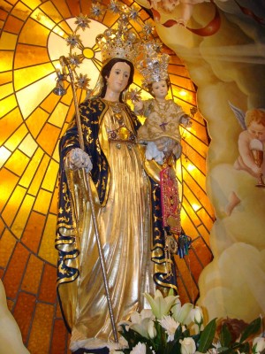 María Santísima, Madre del Salvador como Divina Pastora. Acireale, Italia.