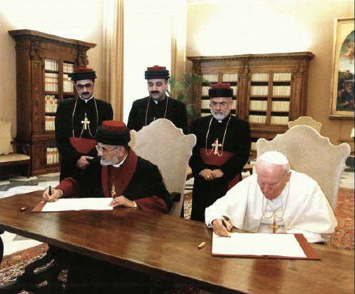 Firma de acuerdo sobre Cristología