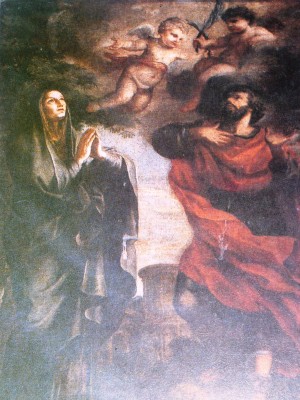 Santos Lucía y Geminiano. Iglesia de Santa Lucia alla Tinta, Roma (Italia).