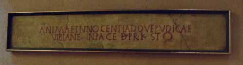 Lápida de Santa Vibiana