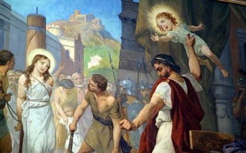 Martirio de los Santos Quirce y Julita