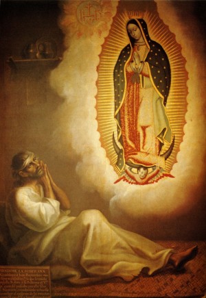 Virgen de Guadalupe y Juan Bernardino
