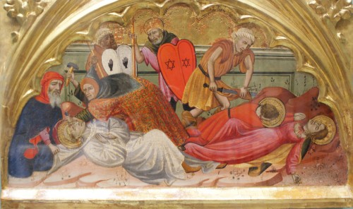 Martirio de los Santos Bernardo, María y Gracia