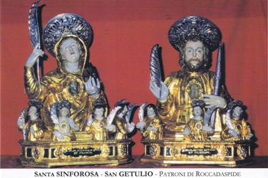Reliquias de los Santos Sinforosa, Getulio e hijos