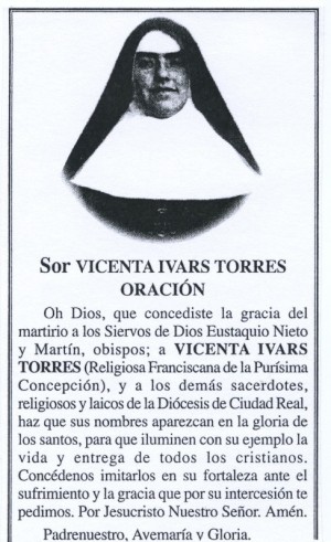 Sierva de Dios Vicenta Ivars