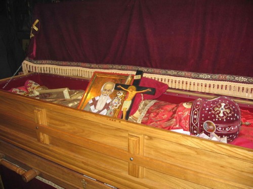 Reliquias de San Nicolás Velimirovic
