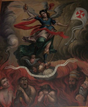 San Miguel y las almas del Purgatorio
