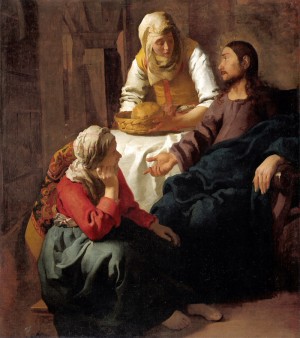 Cristo en casa de Marta y María