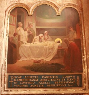 Sepelio de Santa Emerenciana