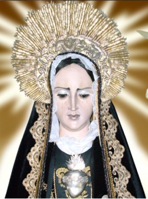 Detalle del rostro de la imagen, el estilo de la talla española es propio del siglo XVII. (Cortesía de Ángel Rodríguez).