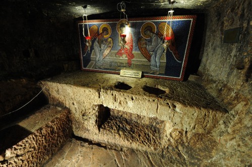 Fotografía de la Prisión de Jesucristo en Jerusalén (Israel), donde dice la tradición que estuvo encadenado.