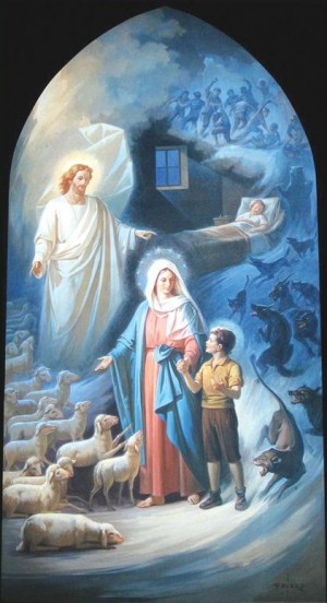 Sueño experimentado por San Juan Bosco a los nueve años de edad, en relación a Jesús, María y la salvación de las almas.