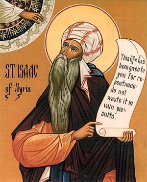 Icono ortodoxo americano del Santo. La cartela que sostiene dice: "Esta vida te ha sido dada para el arrepentimiento, no para que la pierdas persiguiendo vanidades".