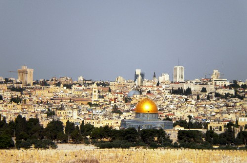 Panorámica de la ciudad de Jerusalén (Israel).