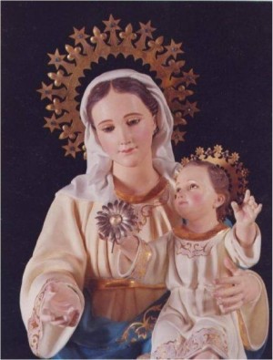 Imagen de María, Madre de la Divina Gracia, patrona de la Congregación de las Hijas del Espíritu Santo, fundada por la Sierva de Dios.