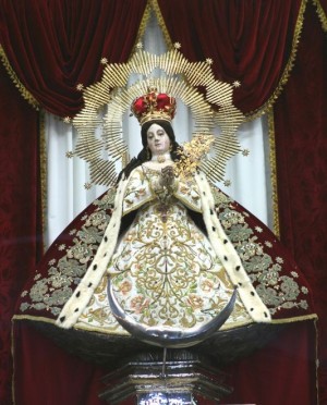 Vista de la imagen completa, vestida de gala. Fotografía: Eugenio Calderón O.