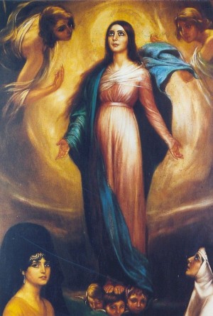 "Virgen de los Faroles" (1928), óleo de Julio Romero de Torres. Museo del pintor en Córdoba, España.