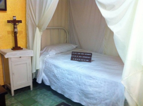 Cama donde murió la Santa.