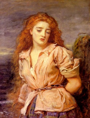 "La Mártir de Solway", lienzo de sir John Everett Millais (1871) que representa a Margaret Wilson. Walker Gallery de Liverpool, Reino Unido.