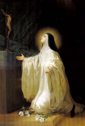 Lienzo de Santa Lutgarda de Tongres, obra de Francisco de Goya y Lucientes (1787). Monasterio de San Joaquín y Santa Ana de Valladolid, España.