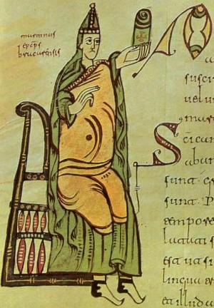 San Martín. Codex Albeldensis (del año 976), Biblioteca del monasterio de San Lorenzo de El Escorial, España.