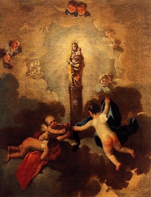 Virgen del Pilar, Francisco de Goya. Museo de Zargoza, España.