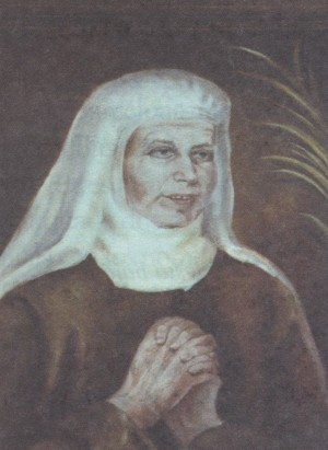 Beata Josefa del Purísimo Corazón de María (Josepa Panyella Domènech). Pintura de sor Natividad Dávoli basándose en la fotografía de la mártir.