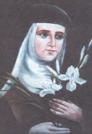 Beata María de Jesús (Vicenta Jordà Martí). Pintura de sor Natividad Dávoli basándose en la fotografía de la mártir.