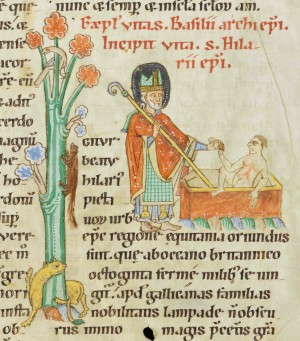 Iluminación del Pasionario de Weissenau; Fundación Bodmer, Coligny, Suiza; Cod. Bodmer 127, fol. 144r.