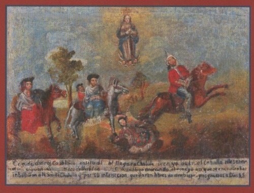 Exvoto novohispano a la Virgen de los Remedios, Museo Regional INAH, Cdad. de Puebla, Puebla (México).