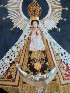 Vista de la imagen de Nuestra Señora de los Remedios de Cholula. Fotografía de Jhon O'Leary.