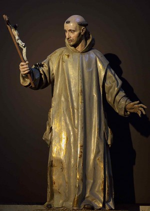 Escultura del Santo, obra de Manuel Pereira (s. XVII). Cartuja de Miraflores, Burgos (España).
