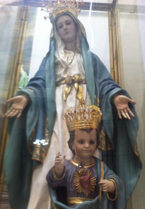 Detalle de la imagen que se veneraba en la iglesia de la Merced, Guadalajara (México), actualmente arrinconada.