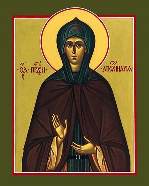 Icono ortodoxo griego de la Santa.