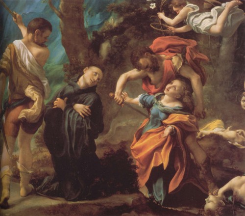 Martirio de los Santos. Lienzo de Antonio Allegri da Correggio. Galleria Nazionale de Parma, Italia.