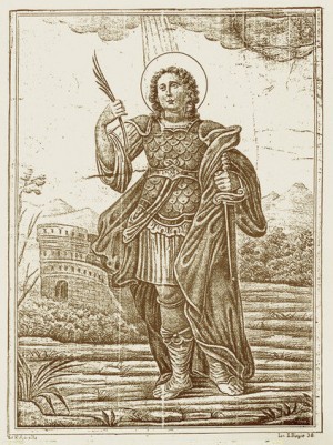 Litografía de San Primiano. F. Apicella,