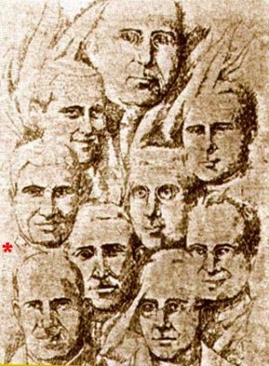 Los nueve sacerdotes operarios diocesanos beatificados el 1-X-1995. El Beato Martín está marcado con un asterisco.
