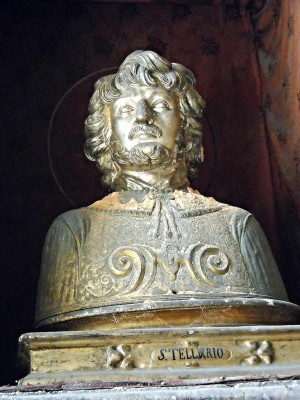 Relicario de San Tellurio mártir. Chiesa dell’Annunziata, Nápoles.