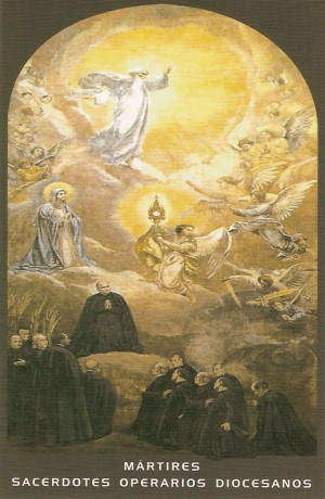 Estampa devocional de los Beatos Mártires.