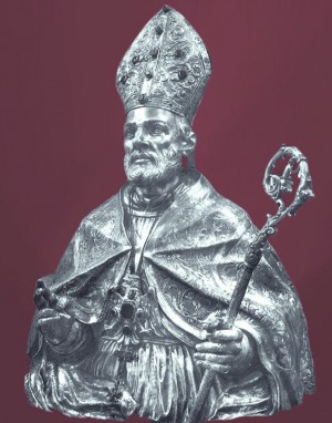 Busto relicario de San Pardo. Catedral de Larino, Italia.