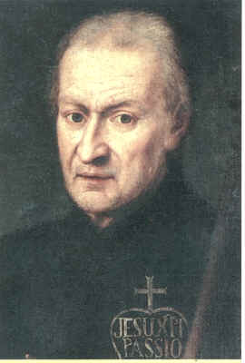 Retrato de San Pablo de la Cruz, obra de Domenico Della Porta (XVIII), que se encuentra en la iglesia romana de los santos Juan y Pablo.