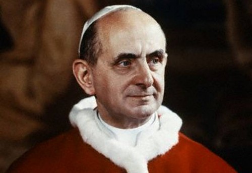 El Beato Pablo VI, papa.