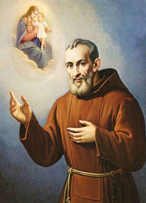 Estampa devocional del Beato.